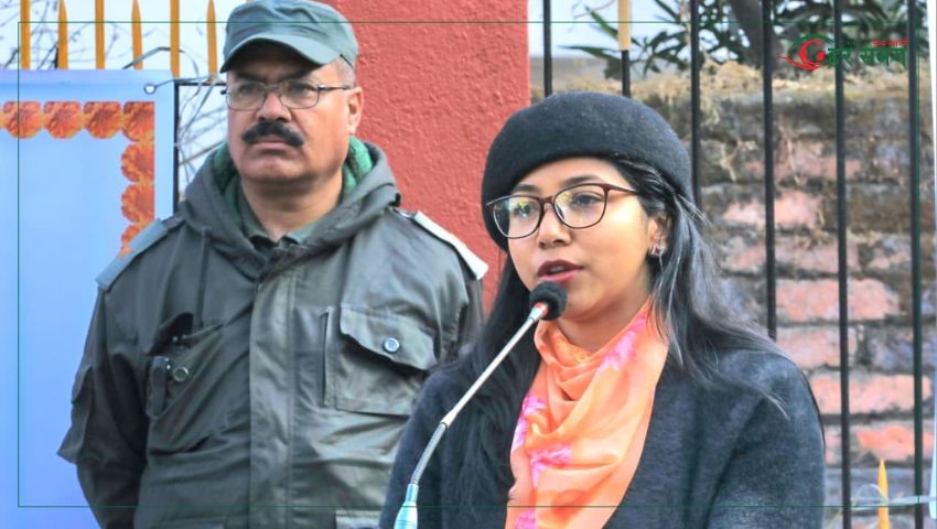 माथेमाले सहादत प्राप्त गरेको स्थान सिफल उकालोमा स्मृति सभा