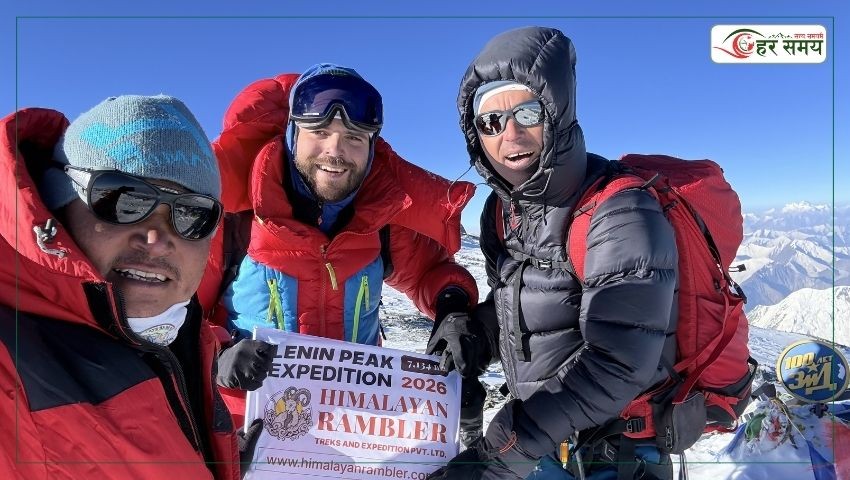 १३ जना शेर्पाद्वारा लेनिन पिकको सफल आरोहण