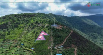 असार २४: फर्पिङको झन्डा आकृति र त्रिशूलको प्रतिमा