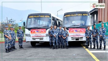 सशस्त्र प्रहरीले संचालनमा ल्यायो निशुल्क बस सेवा