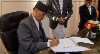 नवनियुक्त परराष्ट्रमन्त्री शर्माद्वारा पदभार ग्रहण