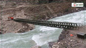 मुगुको नेरघाटमा बेलीब्रिज निर्माण, झोलुङ्गे पुलको जोखिमबाट स्थानीयबासी मुक्त (भिडियोसहित)
