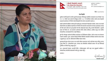 हतारमा गरिएको निर्णयले अस्थिरता बढाउन सक्छ : पूर्वराष्ट्रपति भण्डारी