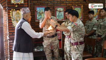 नेपालमा रहेका ब्रिटिश गोर्खाले मनाए नागपञ्चमी