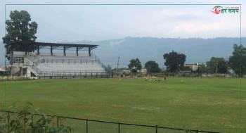 गौरीटारमा निर्माणाधीन क्रिकेट रंगशालाले लियो गति