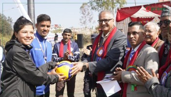 दोलखाको पालिकास्तरीय भलिबल प्रतियोगिता काठमाडौंमा