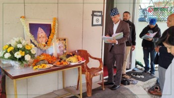 ओलीलाई भेट्न भक्तपुरस्थित गुण्डु निवासमा