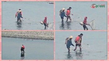 बागमतीमा ‘इलेक्ट्रिक करेन्ट’ जलचरमा असर