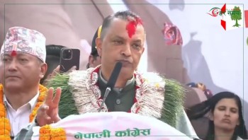 पाँच वर्ष देश चलाउने जिम्मा काँग्रेसलाई दिनुस् : सभापति थापा