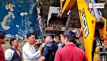 हेटौंडा–पथलैया खण्डको तीन नम्बर पुल नजिकको बस्तीमा डोजर चल्यो, ७० बढी होटल व्यवसायी विस्थापित