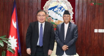 प्रधानमन्त्री ओलीसँग विश्व बैँकका प्रमुख प्रशासकीय अधिकृतको शिष्टाचार भेट