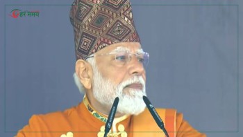 ढाकाटोपीमा सजिएका मोदीले भने : सिक्किम भारतको ‘अष्टलक्ष्मी’ हो