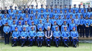 इन्स्पेक्टर पदमा नवनियुक्त भएका ६५ जनालाई दर्ज्यानी चिन्ह प्रदान