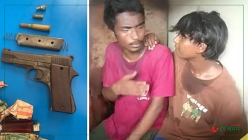 धनुषामा पेस्तोल, म्यागजिन र गोलीसहित २ जना पक्राउ