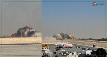 दुबई एयर शोमा भारतीय विमान दुर्घटनाग्रस्त, पाइलटको मृत्यु