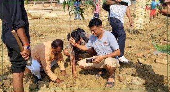 रामायणकालिन इतिहास बोकेको तिरहुतिया गाछीमा बृक्षारोपण (भिडियो)