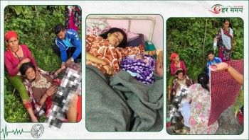 बाटोमै सुत्केरी हुन लागेकी कमलाको स्वास्थ्यकर्मीले गरे उद्धार 