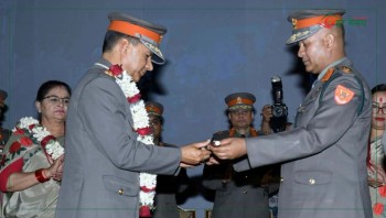 सशस्त्रका महानिरीक्षक राजु अर्यालको बिदाइ