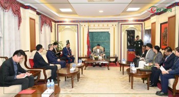 चिनियाँ राजदूतको राष्ट्रपति पौडेलसँग बिदाइ भेट