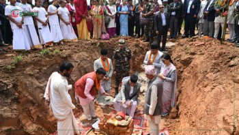 राष्ट्रपति पौडेलले गरे भानु साहित्य उद्यानको शिलान्यास