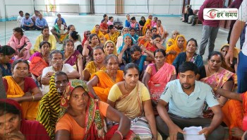 जनयुद्वका शहीद परिवारले घेरे मधेश प्रदेशको गृह मन्त्रालय