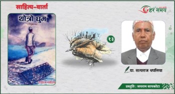 ‘जिउँदो छँदा वास्ता नगर्ने मरेपछि प्रशंसाको फेटा गुताउने मुलुकमा साहित्य लेखेर कसले पो के पाएको छ र ?’