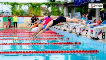 तेस्रो नेपालगन्ज अन्तर्राष्ट्रिय स्वीमिङ : सगरमाथा क्लब २४ स्वर्णसहित पहिलो दिनमै शीर्ष स्थानमा
