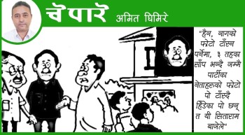कार्टुन: नागको फोटो टाँस्न पर्नेमा तीन तहको सापको !