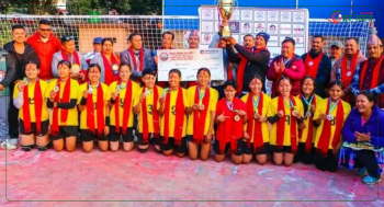 बागमती प्रदेश स्तरीय स्व. मनोज श्रेष्ठ स्मृति कप महिला भलिबलको उपाधि धादिङ ‘ए’ लाई