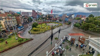 काठमाडौंका विभिन्न सडक डुबानमा