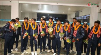 एसीसी यु–१६ इस्ट जोन कपको उपाधि जितेको नेपाली टोली स्वदेश फिर्ता