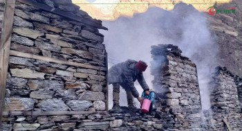 छेकम्पारमा आगलागी हुँदा एक जना घाइते 