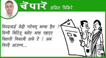 कार्टुन : मिटिङ बसेर विज्ञप्ति निकाल्दा नि विपद् आउने!