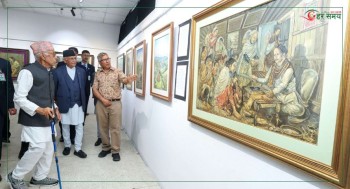 प्रधानमन्त्रीद्वारा शर्माको चित्रकला प्रदर्शनी अवलोकन (भिडियोसहित)