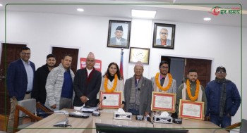 कोदोजन्य बाली प्रवर्धनमा कलम चलाउने पाँच कृषि पत्रकार सम्मानित