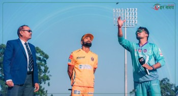 काठमाडौँ गोर्खाजले टस जितेर पहिला बलिङ गर्दै