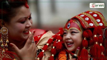 तलेजु भवानी मन्दिरमा कुमारी पूजा, बालिकाहरूको उल्लेख्य सहभागिता