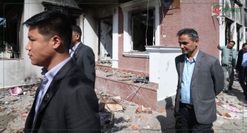 गृहमन्त्रीद्वारा पूर्व राष्ट्रपति भण्डारीको घरको अवलोकन