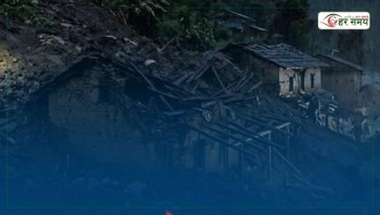 रसुवामा पहिरोले ११ घरगोठमा क्षति, ६५ जना विस्थापित