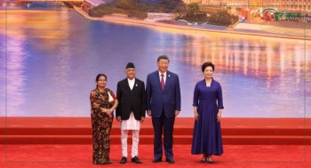 प्रधानमन्त्री ओलीले आज शांघाइ शिखर सम्मेलनलाई सम्बोधन गर्दै