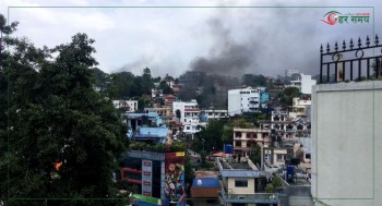 कांग्रेस प्रवक्ता डा.महतको निजी निवासमा आगजनी