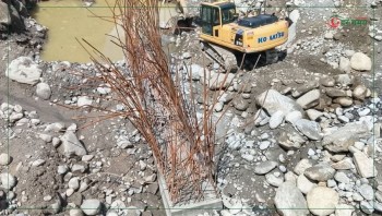 बाउली खोलामा पक्की पुल निर्माण कछुवा गतिमा, पाँच वर्षसम्मको प्रगति २१ प्रतिशत मात्र