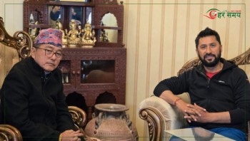 रवि लामिछाने र राजेन्द्र लिङ्देनबीच भेटवार्ता