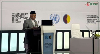 विकासोन्मुख देशहरूका लागि स्रोतका साथै प्राविधिक ज्ञान र सीप पनि आवश्यक छ : राष्ट्रपति