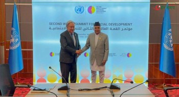 राष्ट्रपति पौडेल र राष्ट्र संघका महासचिव गुटेरेसबीच शिष्टाचार भेटवार्ता