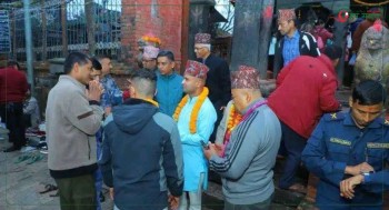 भीमेश्वरको सिलामा पसिना आएपछि राष्ट्रपति कार्यालयबाट दोलखा भीमेश्वरमा क्षमा पूजा