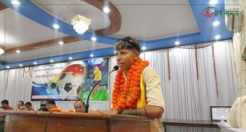 कप्तान साबित्रा भण्डारी ‘साम्बा’लाई मकवानपुरमा सम्मान