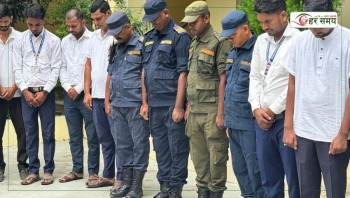 बाढीमा ज्यान गुमाएकाप्रति मटिहानीमा श्रद्धाञ्जली, आधा झन्डा झुकाइयो