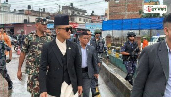 एमाले कार्यालय च्यासलमा अवलोकनको लागि पुगे गृहमन्त्री गुरुङ
