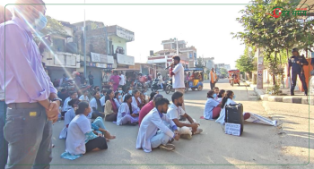 निजी अस्पतालमा कार्यरत स्वास्थ्यकर्मीहरूको विरोध आज पनि कायमै